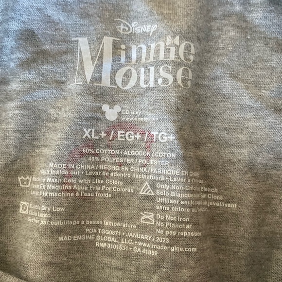 Girls' Disney Minnie Mouse Adaptive Dress - Heather Gray XL Plus - Picture 5 of 6